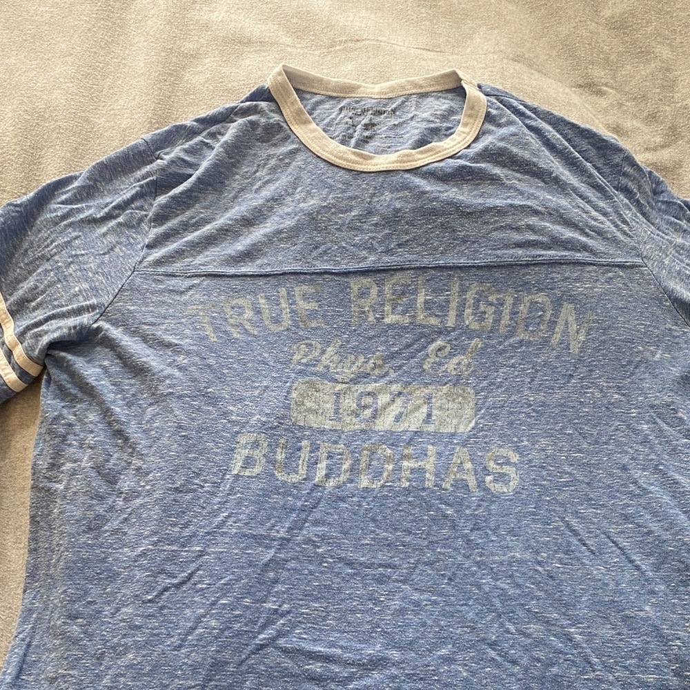 True Religion Blue Graphic Tee